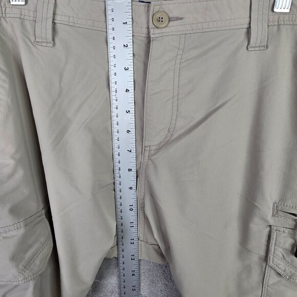 Mens George Beige Cargo Shorts Nylon Polyester Spandex Blend 10" Inseam Size 38 - Picture 6 of 11